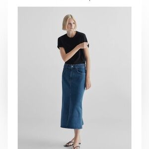 Massimo Dutti high Waist denim skirt